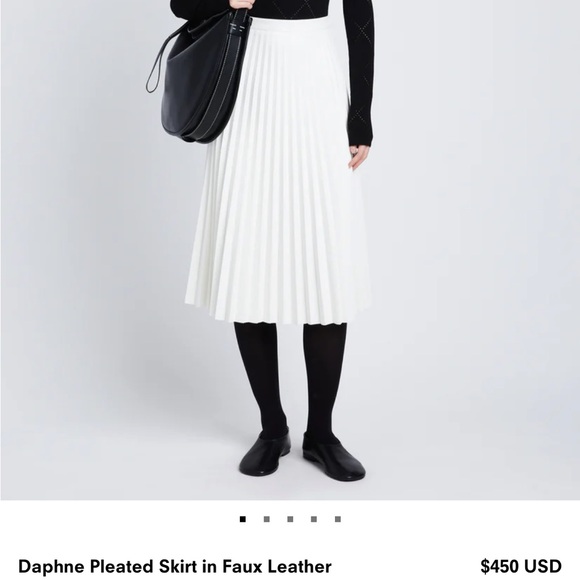 Proenza Schouler Faux leather pleated skirt - Picture 6 of 6